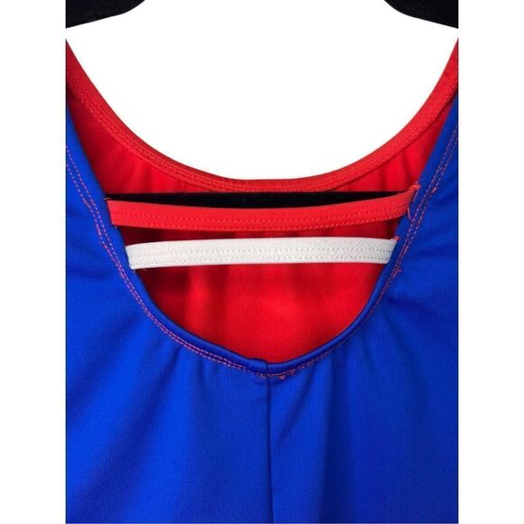 Cat & Jack Girls 14 Patriotic Gymnastics Leotard Dance Unitard - Picture 4 of 6